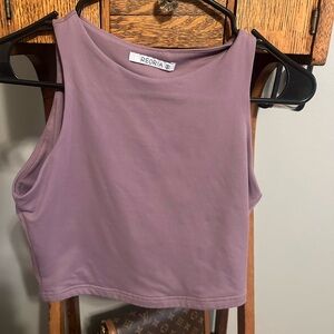 Purple Cropped Tank Top